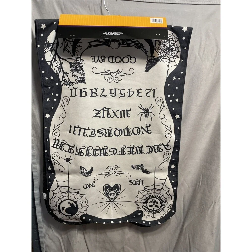 Ouija Board Halloween Table Runner Long Fabric Printed 18